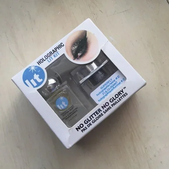 LOT OF 12- Lit Cosmetics Lit Kit High performance glitter-Holographic CHER #2 - Picture 2 of 8